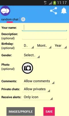 RC - random chat android App screenshot 0